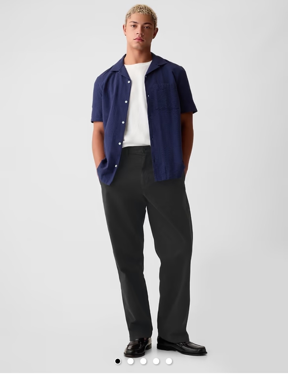 GAP Black Men's Modern 90's Loose Khakis 32x32